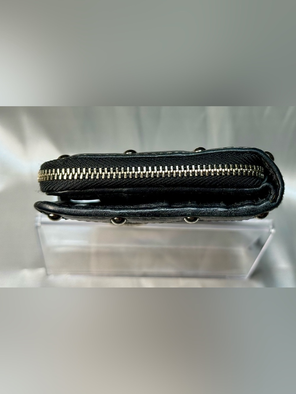 Coach Vintage (2008) Black Legacy/Signature Canvas Studded Wallet 🔥🔥 - Picture 4 of 8